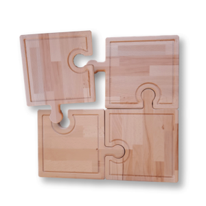 tagliere modulare puzzle di legno